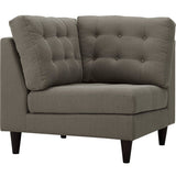 Empress Upholstered Fabric Corner Sofa - BUILDMYPLACE