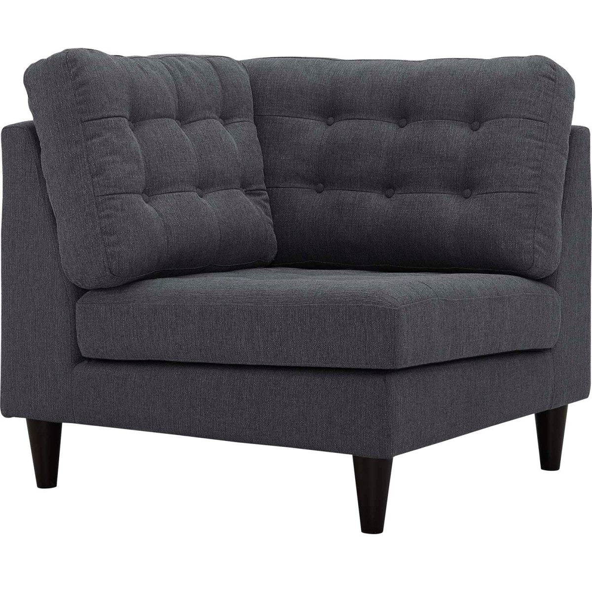 Empress Upholstered Fabric Corner Sofa - BUILDMYPLACE