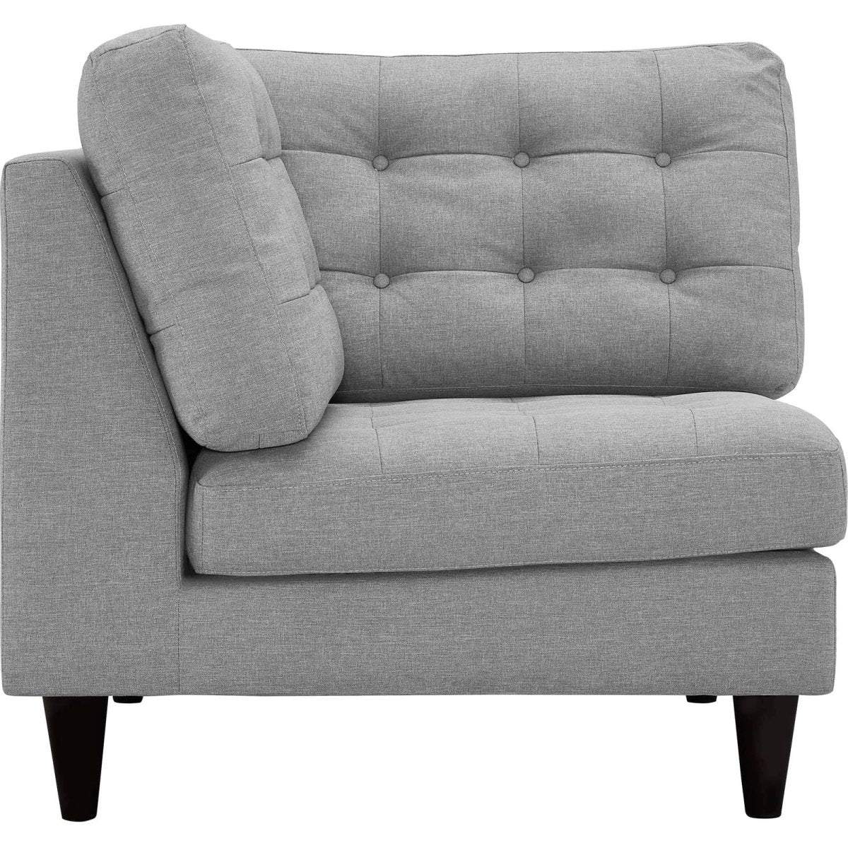 Empress Upholstered Fabric Corner Sofa - BUILDMYPLACE