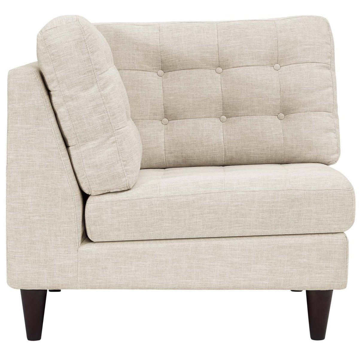 Empress Upholstered Fabric Corner Sofa - BUILDMYPLACE