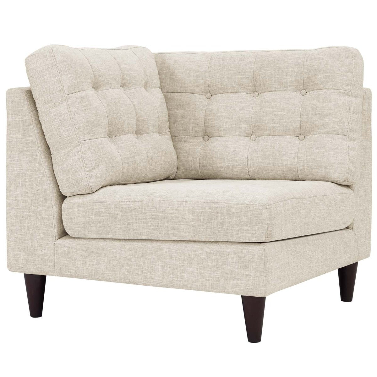 Empress Upholstered Fabric Corner Sofa - BUILDMYPLACE