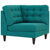 Empress Upholstered Fabric Corner Sofa - BUILDMYPLACE