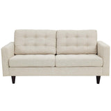 Empress Upholstered Fabric Loveseat - BUILDMYPLACE