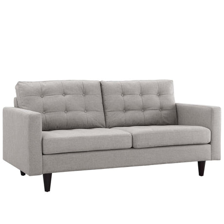 Empress Upholstered Fabric Loveseat - BUILDMYPLACE