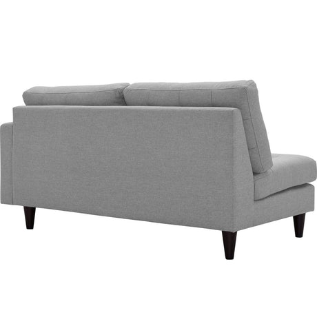 Empress Upholstered Fabric Loveseat - BUILDMYPLACE