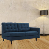 Empress Upholstered Fabric Loveseat - BUILDMYPLACE