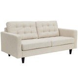 Empress Upholstered Fabric Loveseat - BUILDMYPLACE