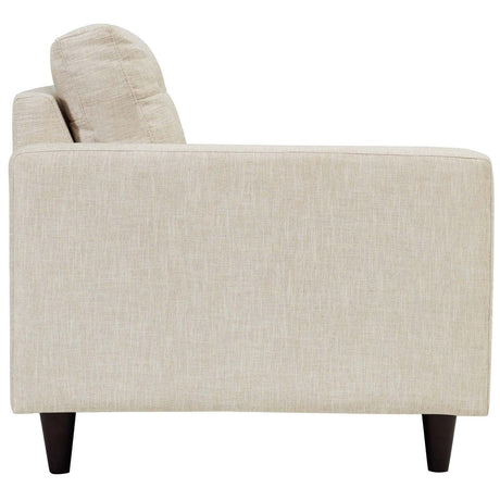 Empress Upholstered Fabric Loveseat - BUILDMYPLACE