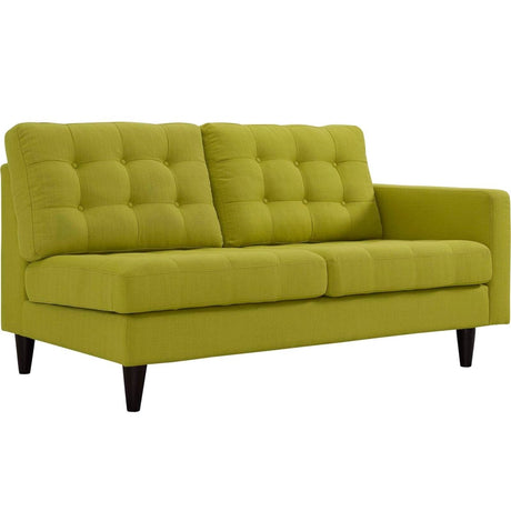 Empress Upholstered Fabric Loveseat - BUILDMYPLACE