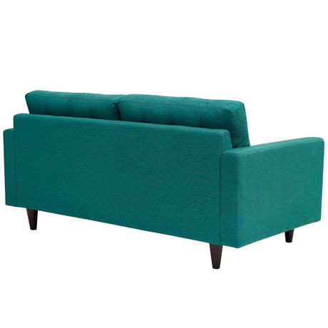 Empress Upholstered Fabric Loveseat - BUILDMYPLACE