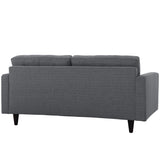 Empress Upholstered Fabric Loveseat - BUILDMYPLACE