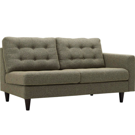 Empress Upholstered Fabric Loveseat - BUILDMYPLACE