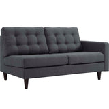 Empress Upholstered Fabric Loveseat - BUILDMYPLACE