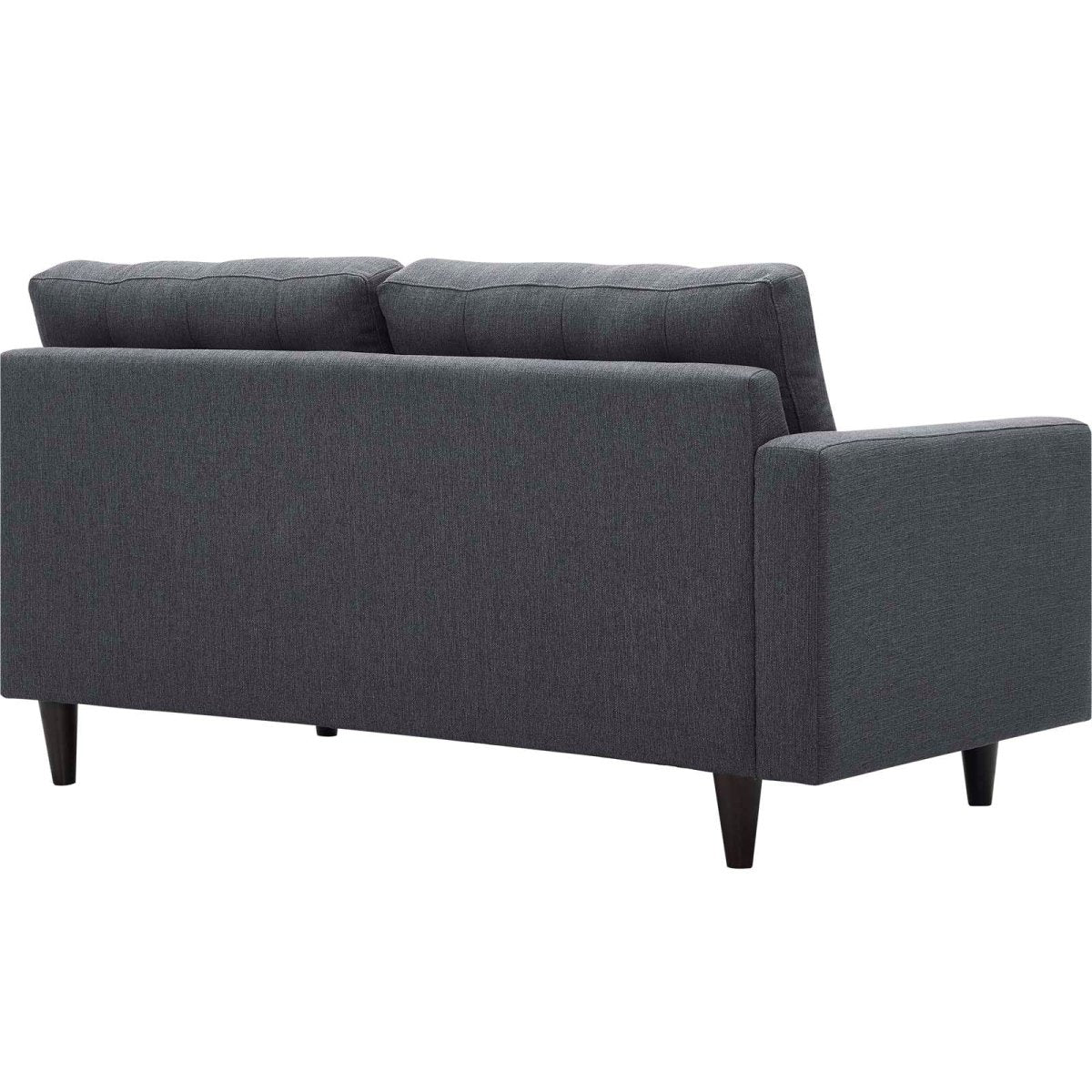 Empress Upholstered Fabric Loveseat - BUILDMYPLACE