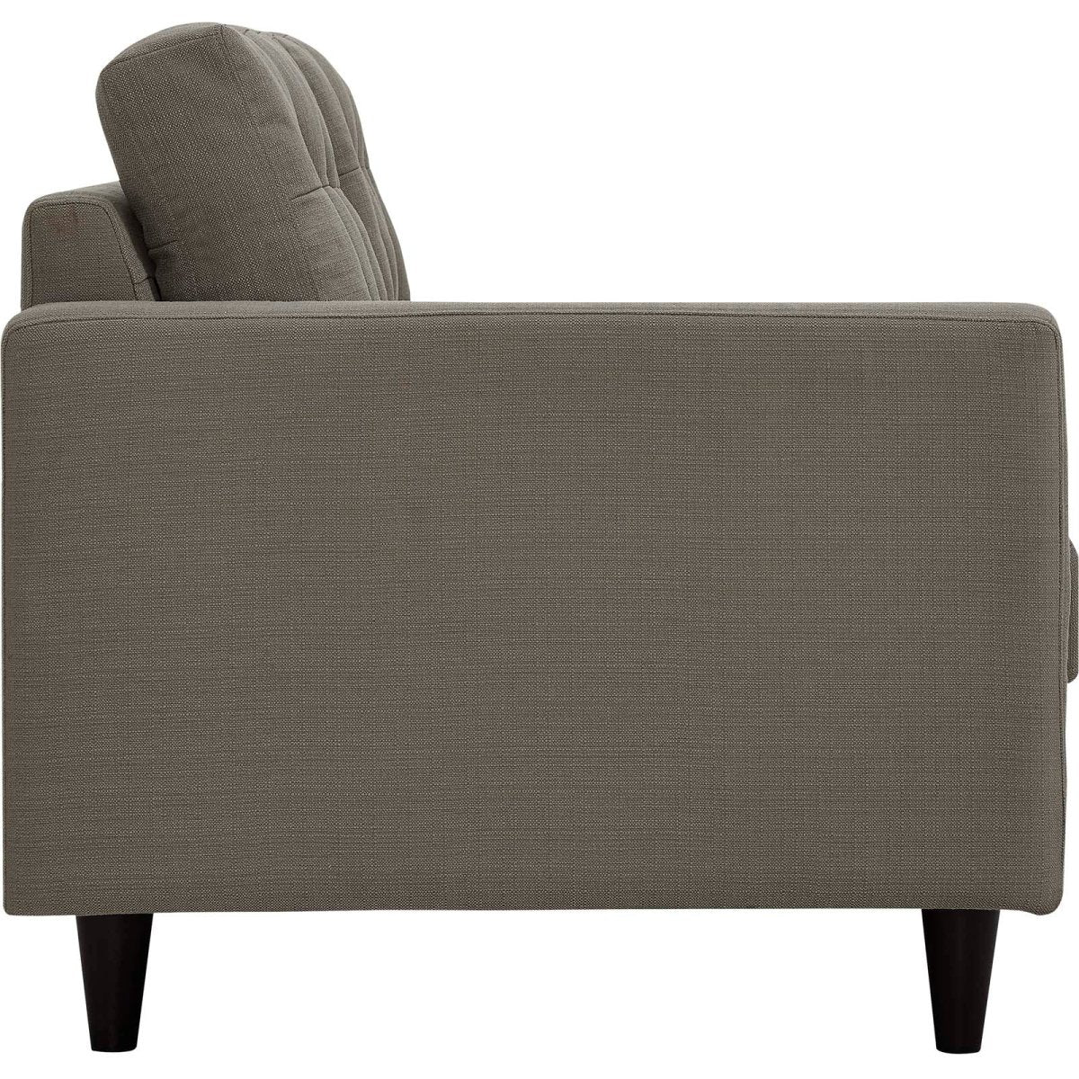 Empress Upholstered Fabric Loveseat - BUILDMYPLACE