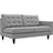 Empress Upholstered Fabric Loveseat - BUILDMYPLACE