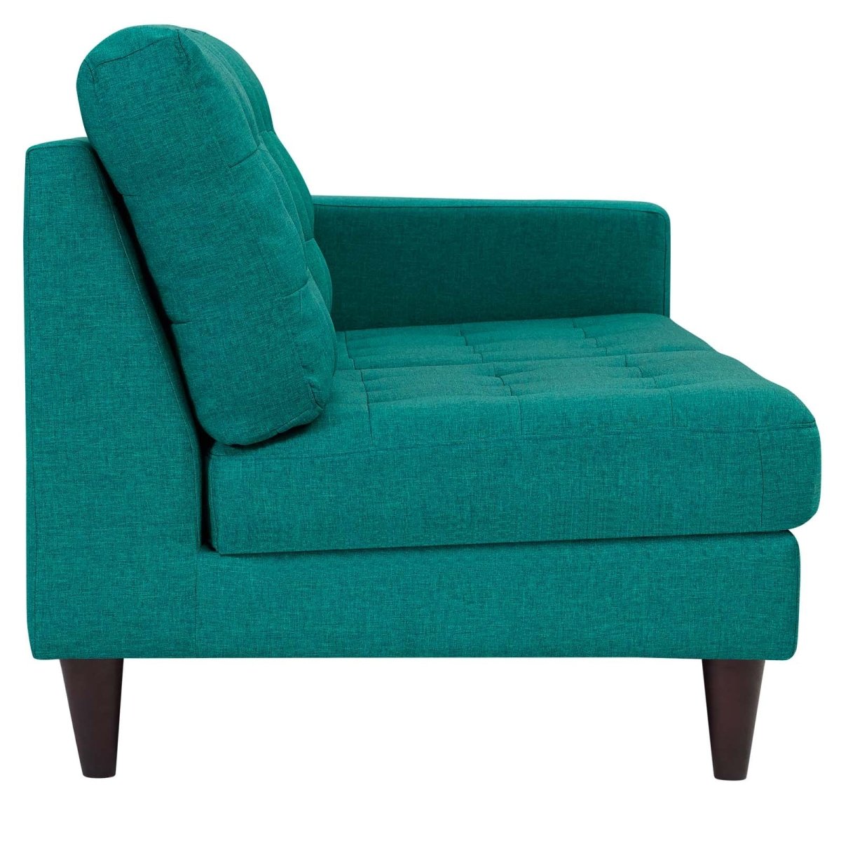 Empress Upholstered Fabric Loveseat - BUILDMYPLACE