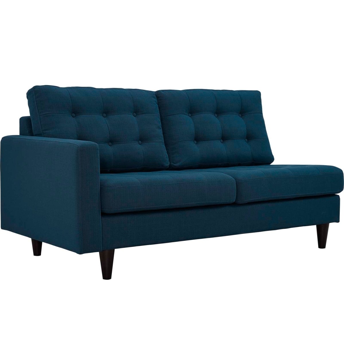 Empress Upholstered Fabric Loveseat - BUILDMYPLACE