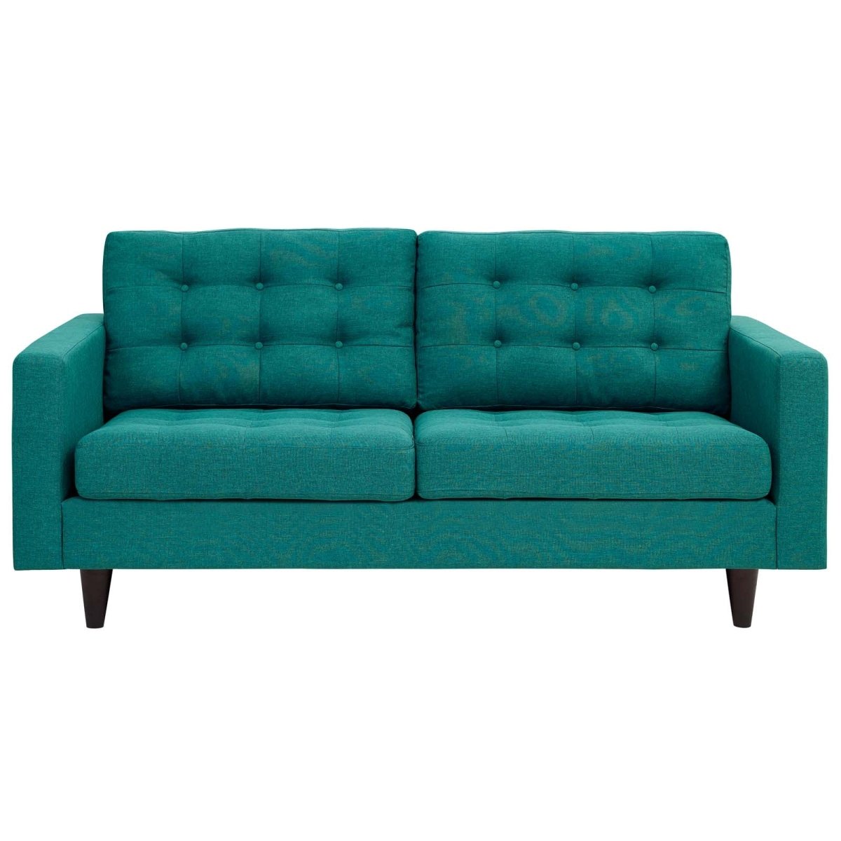 Empress Upholstered Fabric Loveseat - BUILDMYPLACE