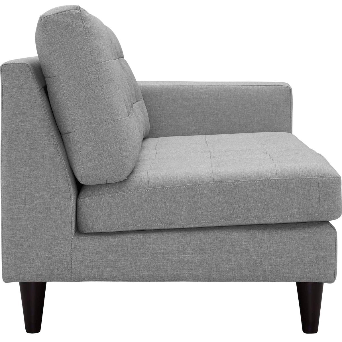 Empress Upholstered Fabric Loveseat - BUILDMYPLACE