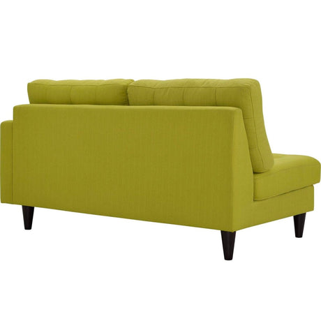 Empress Upholstered Fabric Loveseat - BUILDMYPLACE