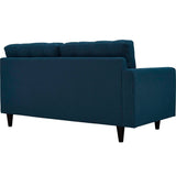 Empress Upholstered Fabric Loveseat - BUILDMYPLACE