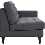 Empress Upholstered Fabric Loveseat - BUILDMYPLACE