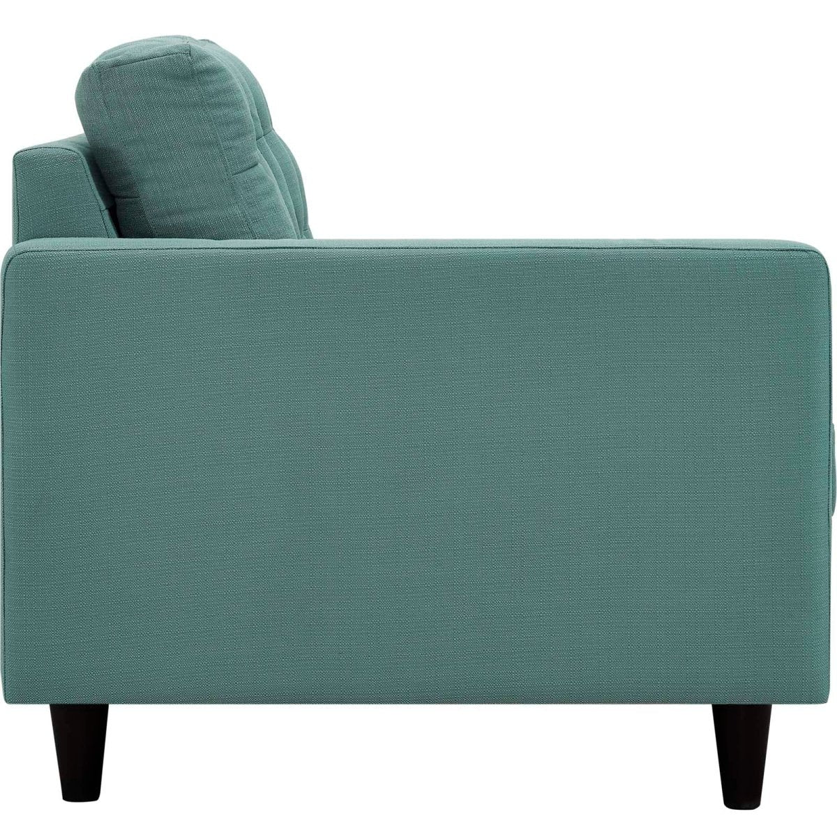 Empress Upholstered Fabric Loveseat - BUILDMYPLACE