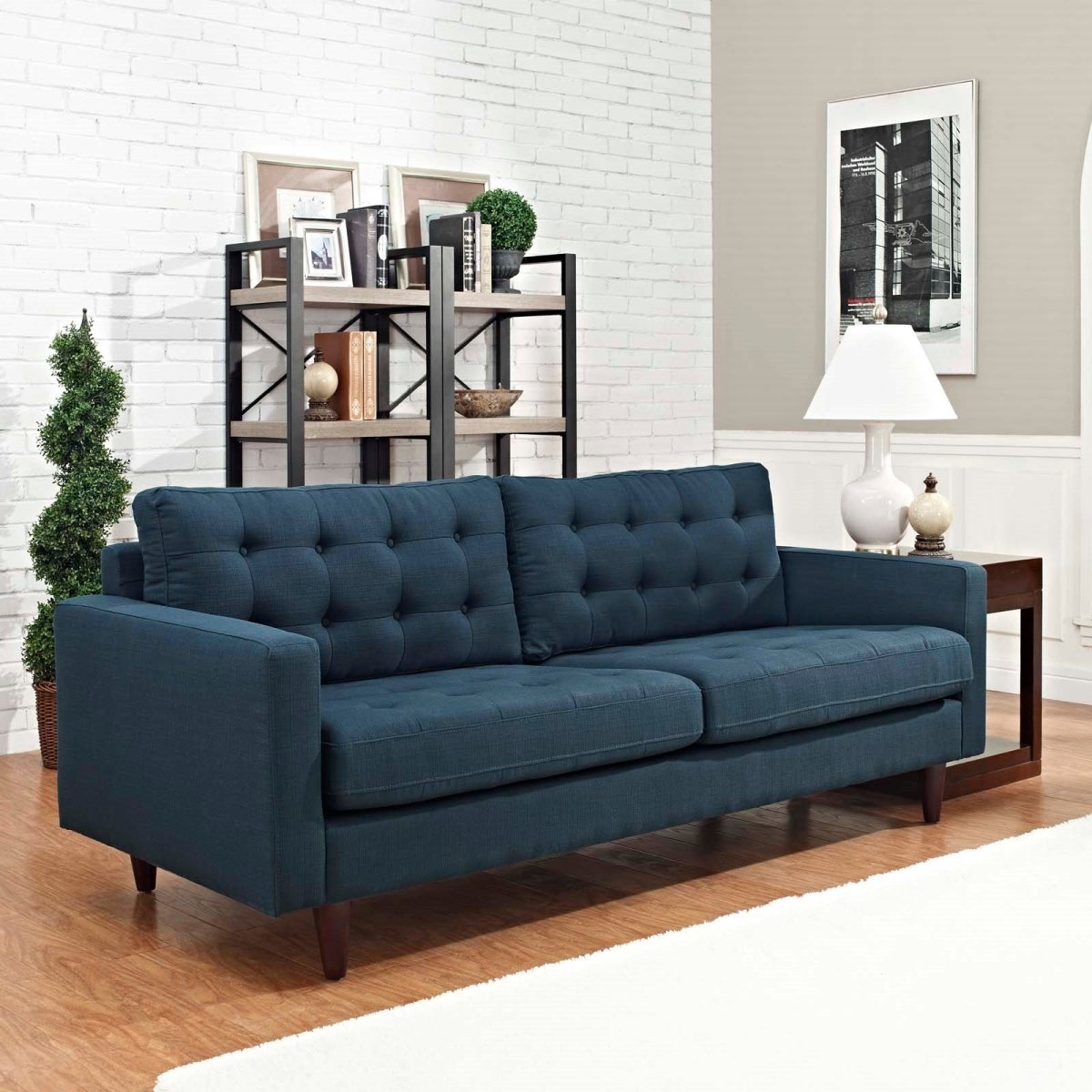 Empress Upholstered Fabric Sofa - BUILDMYPLACE