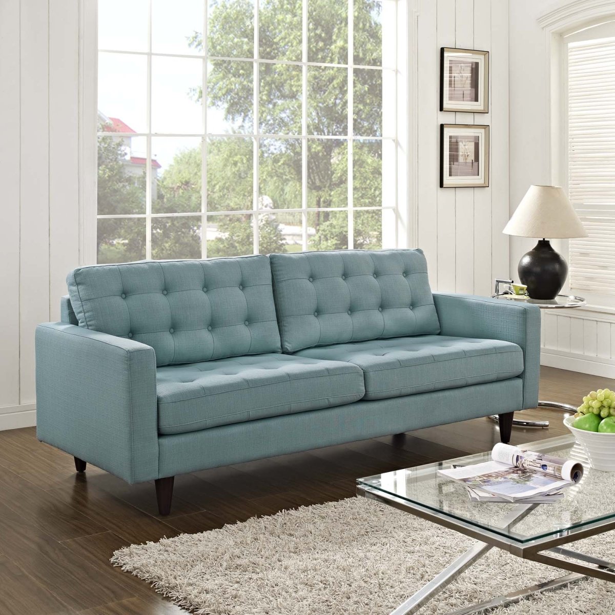 Empress Upholstered Fabric Sofa - BUILDMYPLACE