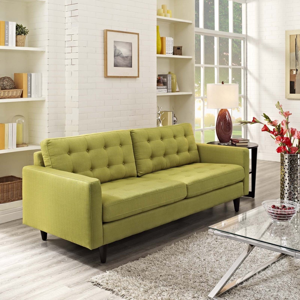 Empress Upholstered Fabric Sofa - BUILDMYPLACE