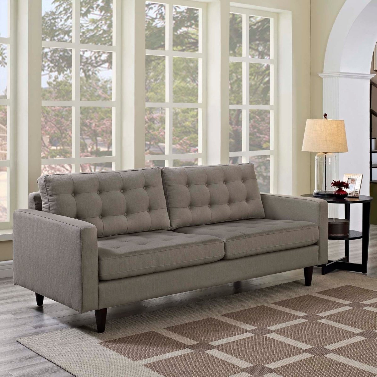 Empress Upholstered Fabric Sofa - BUILDMYPLACE