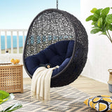 Encase Sunbrella Fabric Swing Outdoor Patio Lounge Chair Without Stand - BUILDMYPLACE