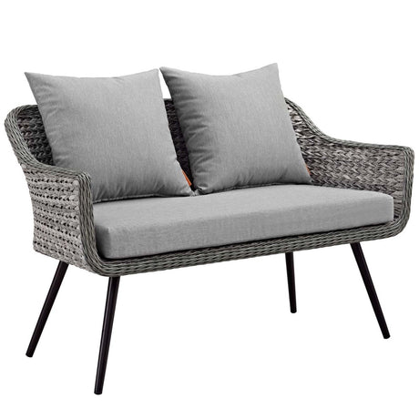 Endeavor 5 Piece Outdoor Patio Wicker Rattan Sectional Sofa Set - BUILDMYPLACE