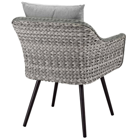 Endeavor Outdoor Patio Wicker Rattan Armchair - BUILDMYPLACE