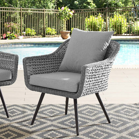 Endeavor Outdoor Patio Wicker Rattan Armchair - BUILDMYPLACE