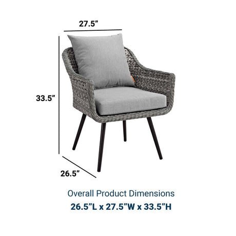 Endeavor Outdoor Patio Wicker Rattan Armchair - BUILDMYPLACE
