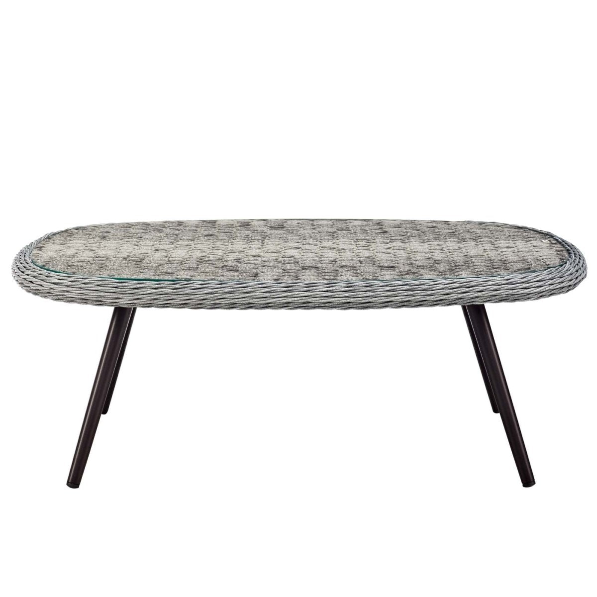 Endeavor Outdoor Patio Wicker Rattan Coffee Table - BUILDMYPLACE