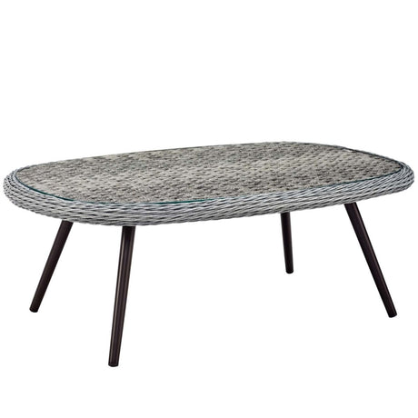 Endeavor Outdoor Patio Wicker Rattan Coffee Table - BUILDMYPLACE