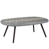 Endeavor Outdoor Patio Wicker Rattan Coffee Table - BUILDMYPLACE