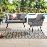 Endeavor Outdoor Patio Wicker Rattan Sectional Sofa Set - BUILDMYPLACE