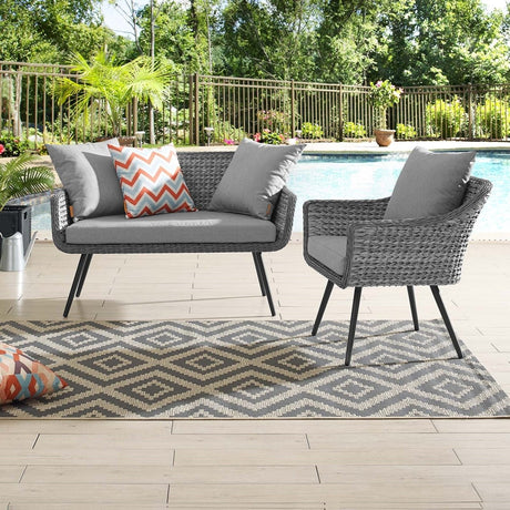 Endeavor Outdoor Patio Wicker Rattan Sectional Sofa Set - BUILDMYPLACE