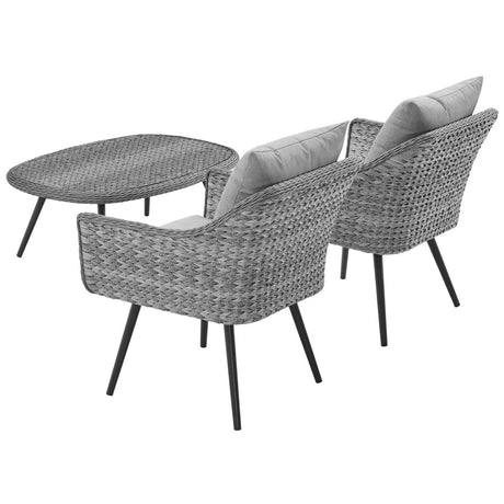 Endeavor Outdoor Patio Wicker Rattan Sectional Sofa Set - BUILDMYPLACE