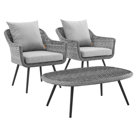 Endeavor Outdoor Patio Wicker Rattan Sectional Sofa Set - BUILDMYPLACE