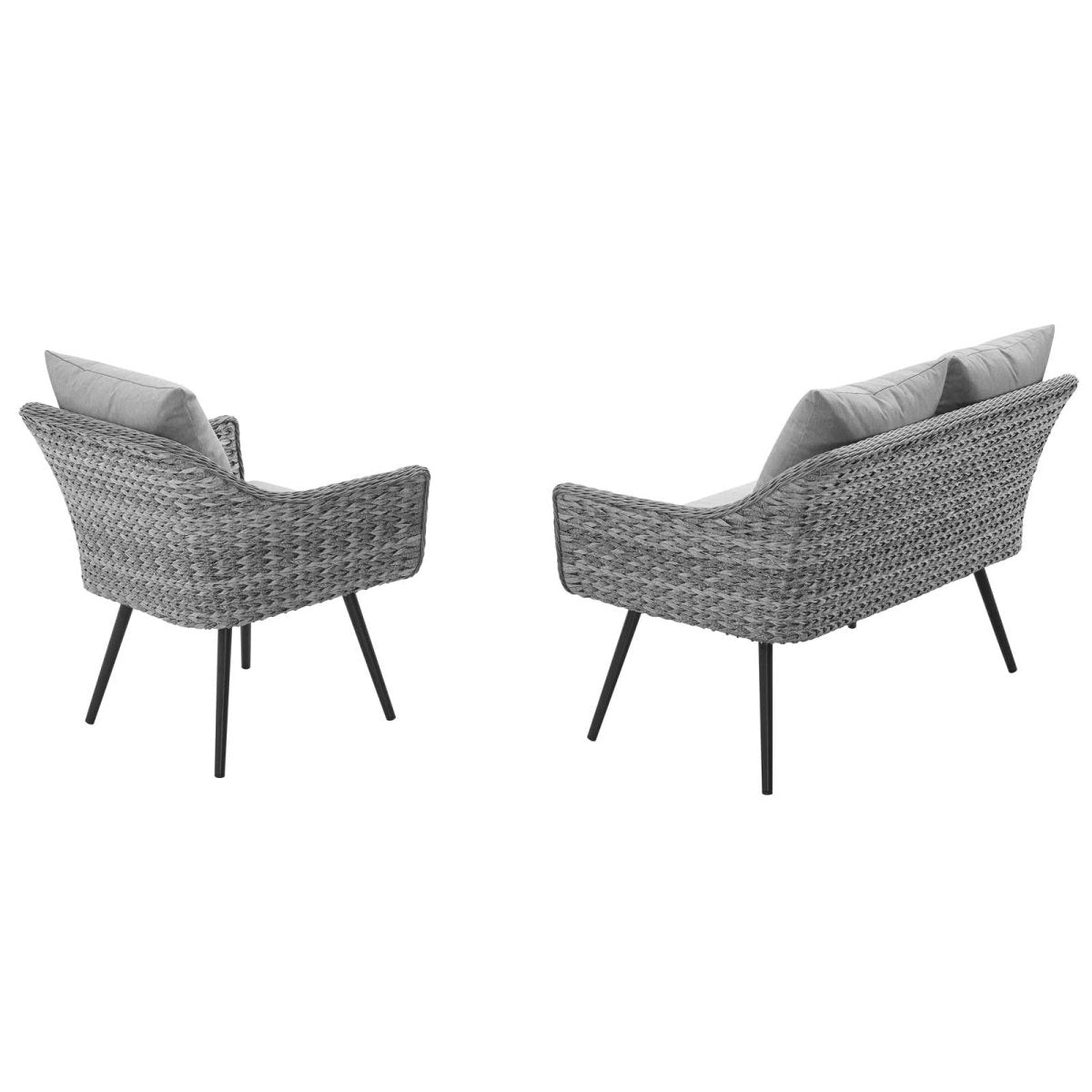 Endeavor Outdoor Patio Wicker Rattan Sectional Sofa Set - BUILDMYPLACE