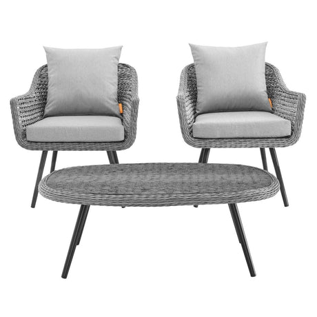 Endeavor Outdoor Patio Wicker Rattan Sectional Sofa Set - BUILDMYPLACE