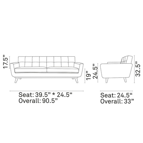 Engage Bonded Leather Sofa - BUILDMYPLACE