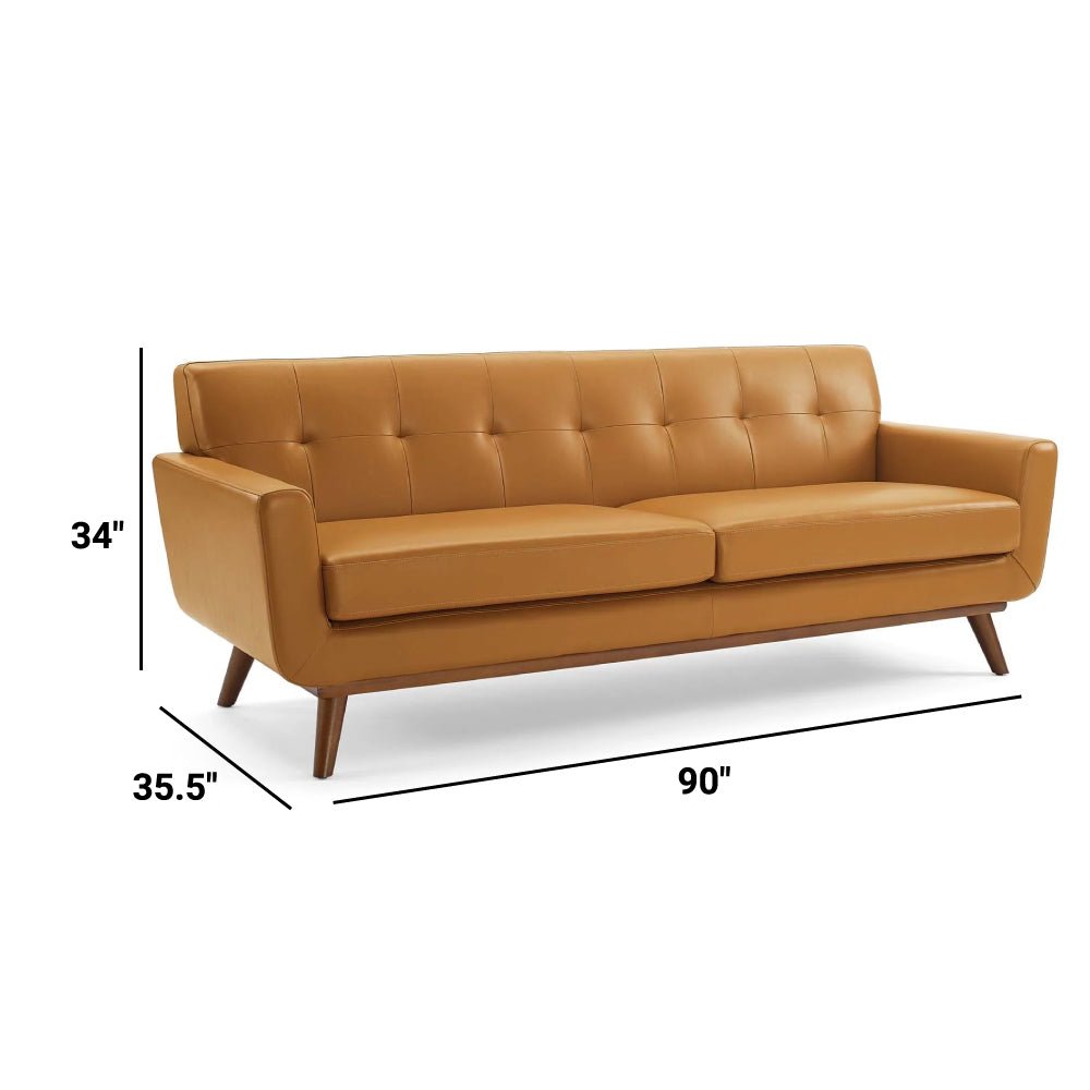 Engage Top - Grain Leather Living Room Lounge Sofa - BUILDMYPLACE