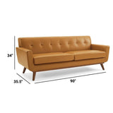 Engage Top - Grain Leather Living Room Lounge Sofa - BUILDMYPLACE