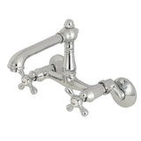 English Country 6" Adjustable Center Wall Mount Kitchen Faucet - BUILDMYPLACE